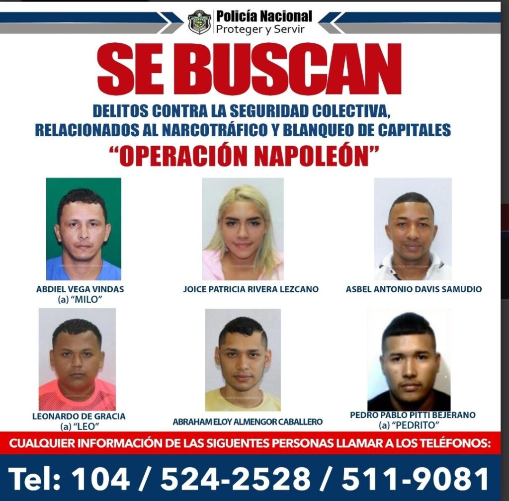 Conoce a los más buscados de Panamá Foco Panamá